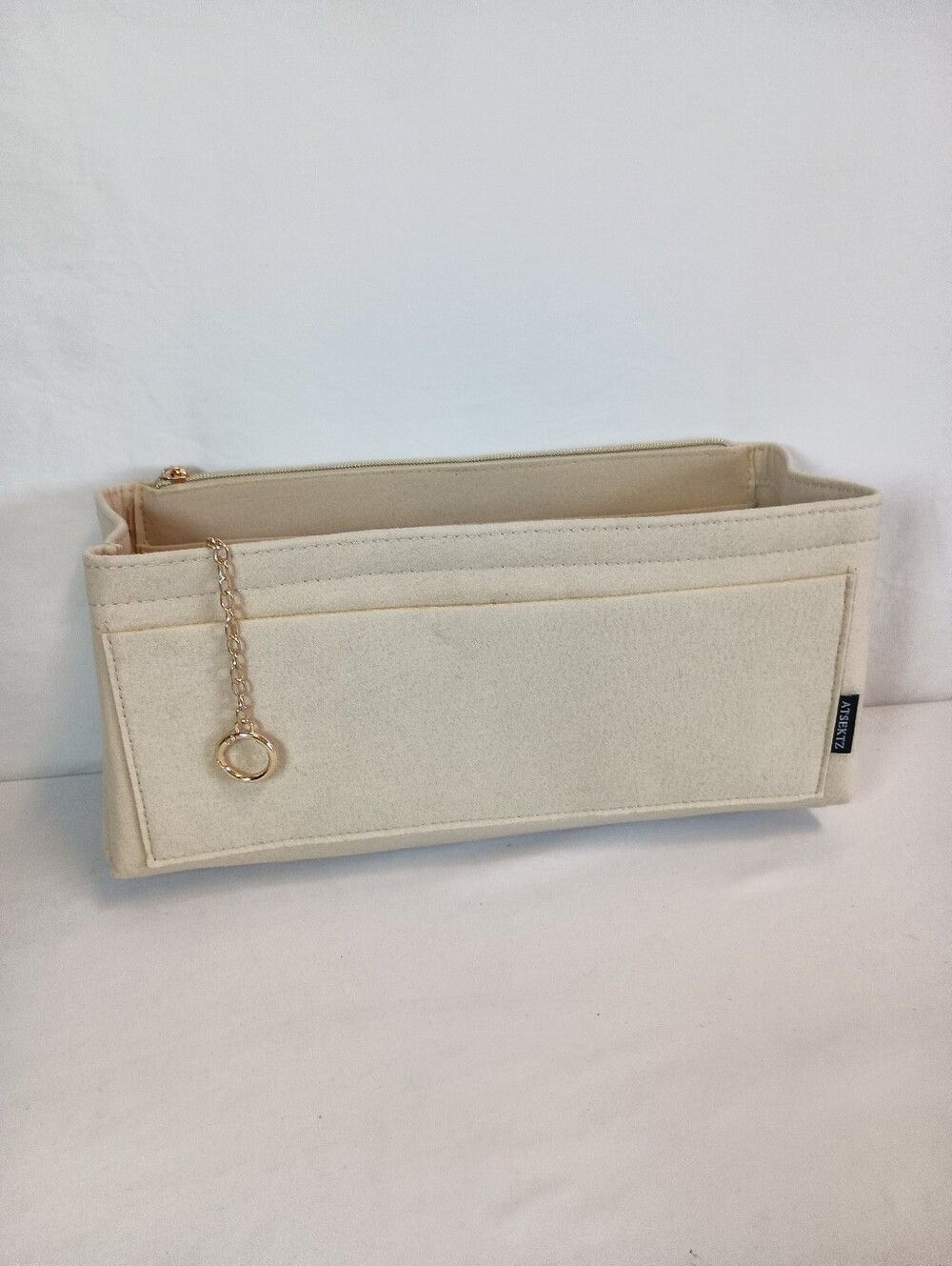 Women's Handbag Organizer Insert Slender Large Beige
